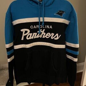 Mitchell & Ness Blue and Black Panthers NFL Hoodie Like New XL
